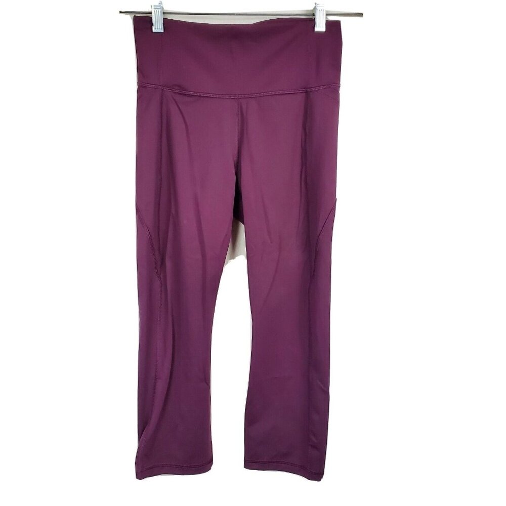 All In Motion Womens Maroon Workout Leggings Athletic Athleisure Size S
